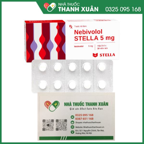 Nebivolol STELLA 5mg điều trị tăng huyết áp